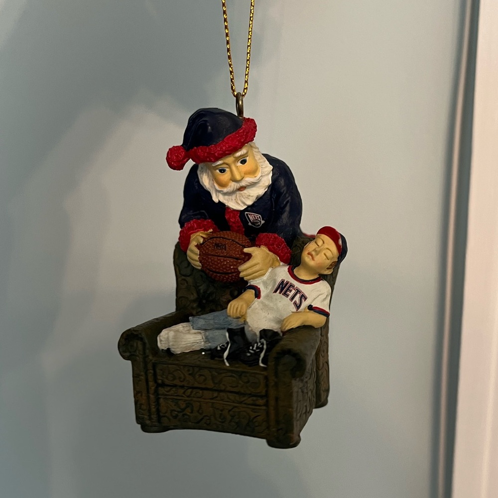 NY Nets NBA Christmas Holiday Ornament